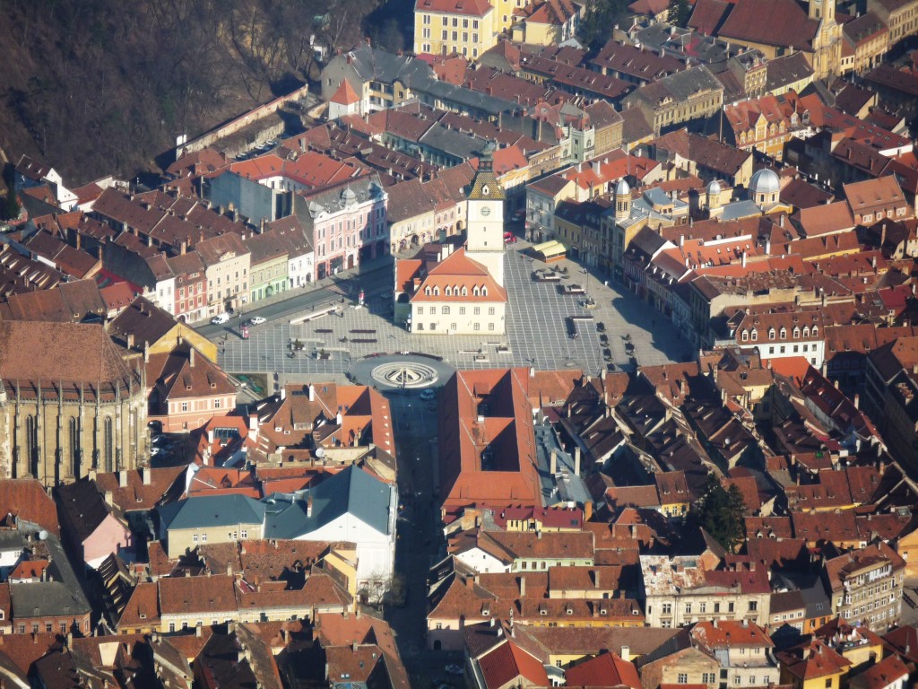 Old Town Brasov - as seen from Tampa Mountain