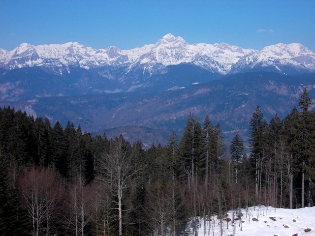 Julian Alps with Mt. Triglav in background