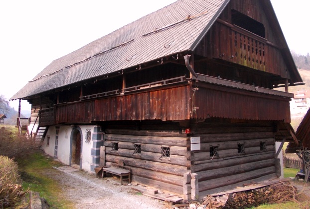 Nace's House: a perfectly-preserved mid-18th century house--with remaining features from its 15th century origins. An important National Cultural monument. In Puštal, a village directly adjacent to Škofja Loka