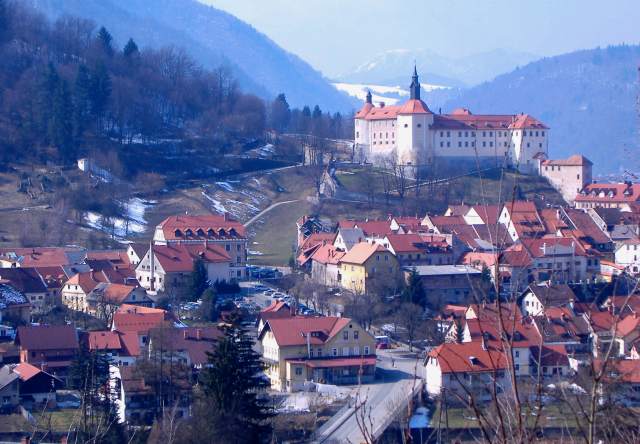 View over Škofja Loka - from Cerkev na Hribcu ('church on the little hill')