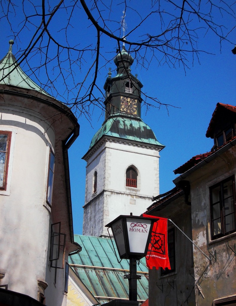 The magnificent late-Gothic St. Jacob's Church of Škofja Loka-beacon of the Old Town - with 20th interior artistry by architect Jože Plečnik-a national icon 