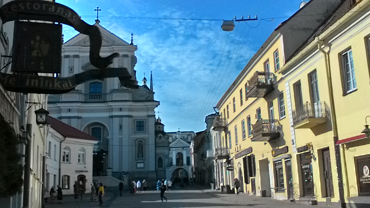 Didzioji Street - Vilnius Old Town's main street