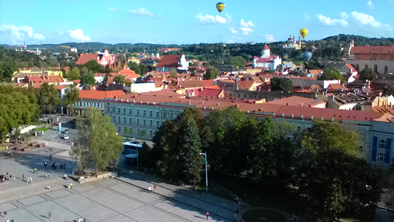 View from Vilnius Cathedral Bell Tower